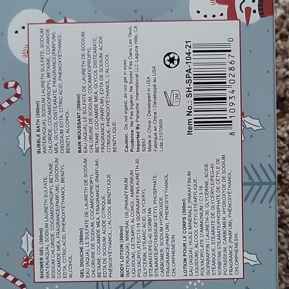 Fa La La Bath set - includes sugar cookie shower gel, body lotion & bubble bath - Picture 2 of 5